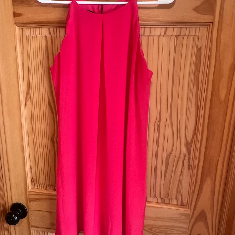 I.N. San Francisco Hot Pink Sleeveless Halter Mini Dress